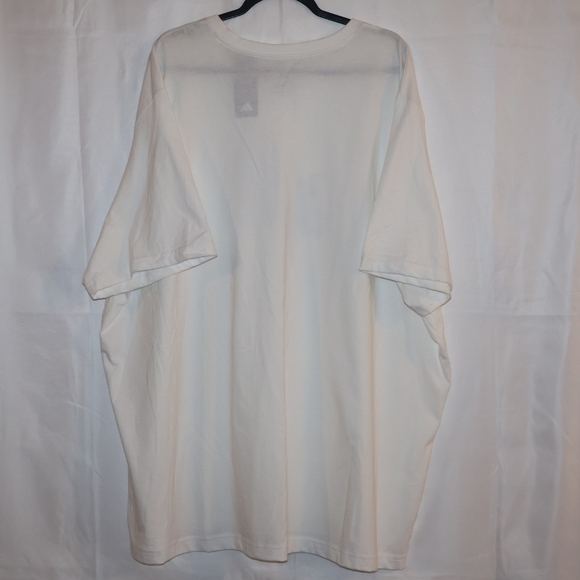 Adidas White Tee / Navy Logo - Picture 4 of 4